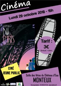 Soif de Culture - Cinéma jeune public ''Dilili à Paris''. Le lundi 29 octobre 2018 à MONTEUX. Vaucluse.  15H00
